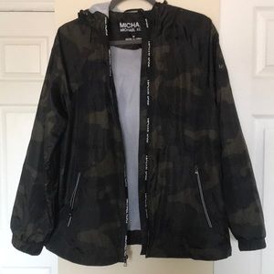 Camo-print Michael Kors rain jacket